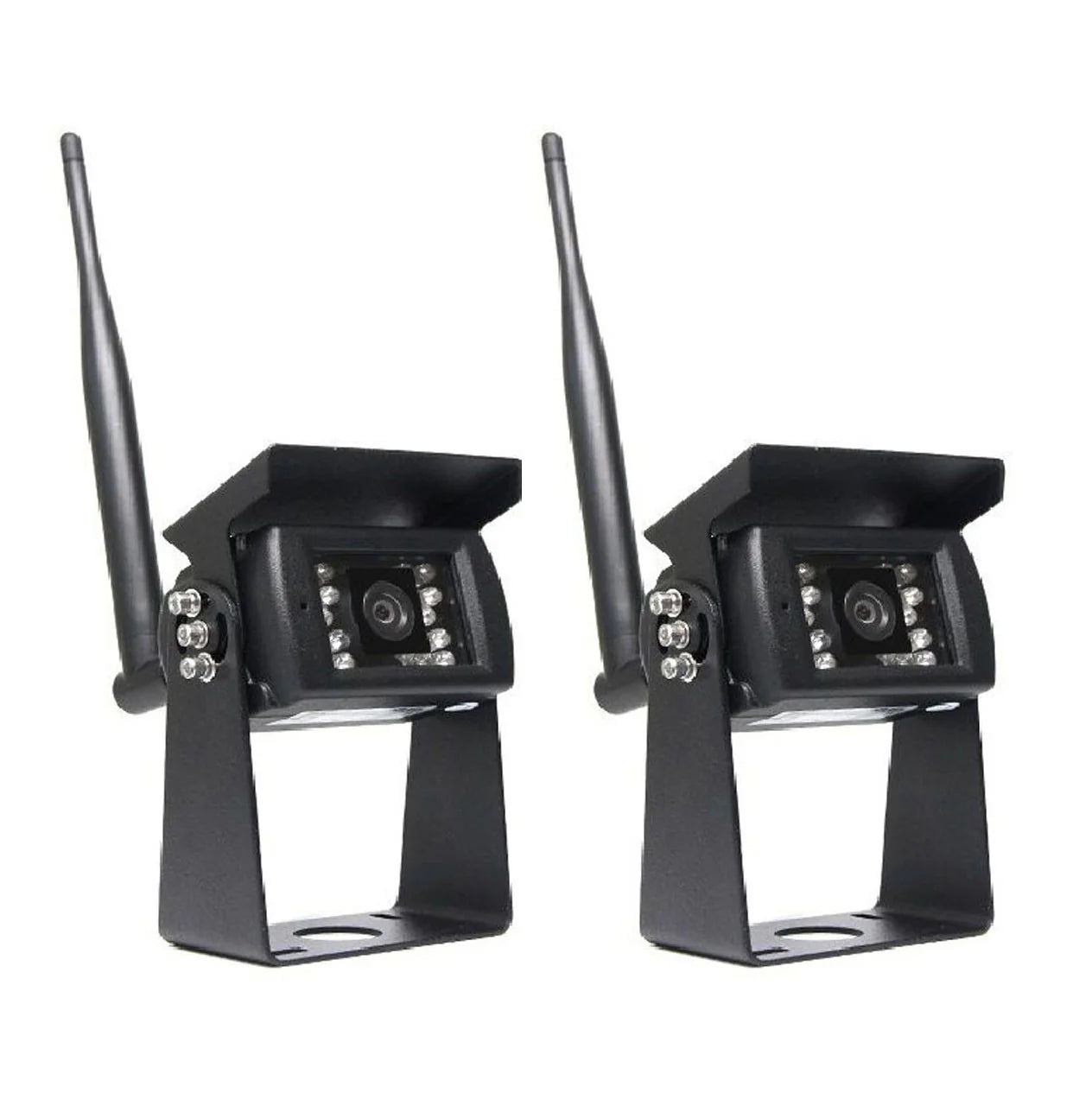 Rear View Safety 5" Wireless Display (2 Ch.), 2 x Wireless Backup Camera, Suction Cup Mount