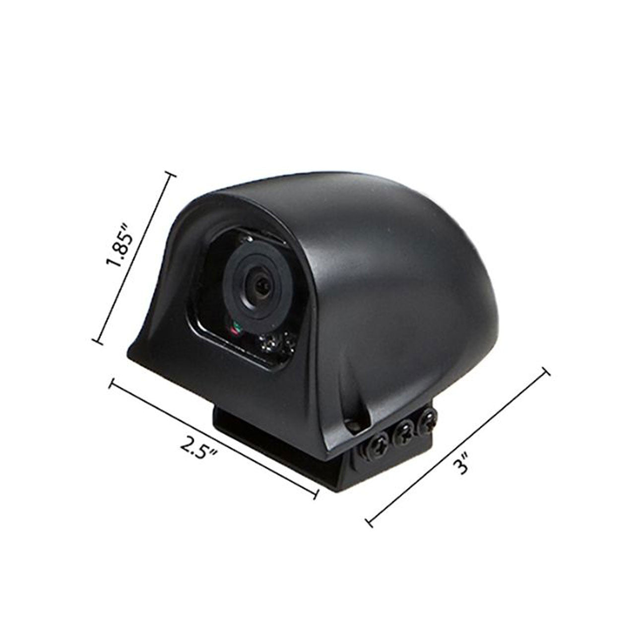 7" QV Monitor w/DVR (Loose Wire), Left Side Camera, Suction Cup