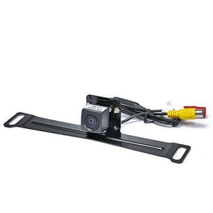 Rear View Safety License Plate Mounted Backup Camera, Cable, RCA Adapter (RVS-778)