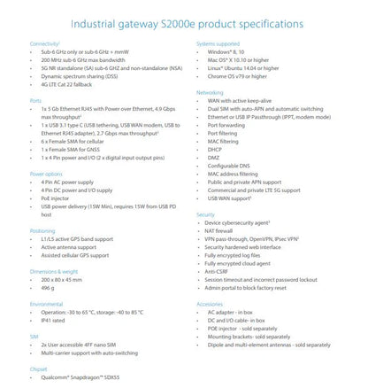 INSEEGO WAVEMAKER™ PRO 5G INDUSTRIAL GATEWAY S2000