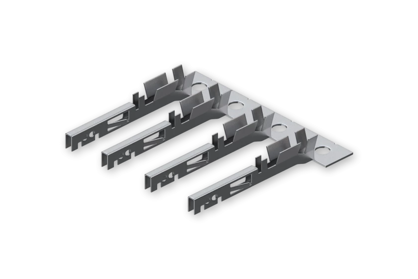 4-PIN plug with contact terminals