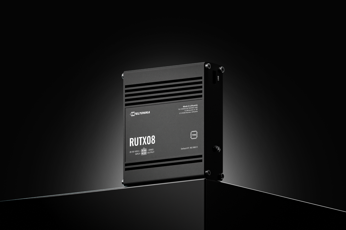 Teltonka RUTX08000200 - RUTX08 Industrial Gigabit Ethernet Router, US Power Supply, 4RJ45