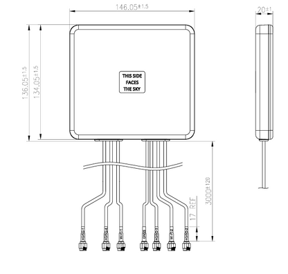 Semtech Antenna – 7-in-1 Flat Panel for XR60