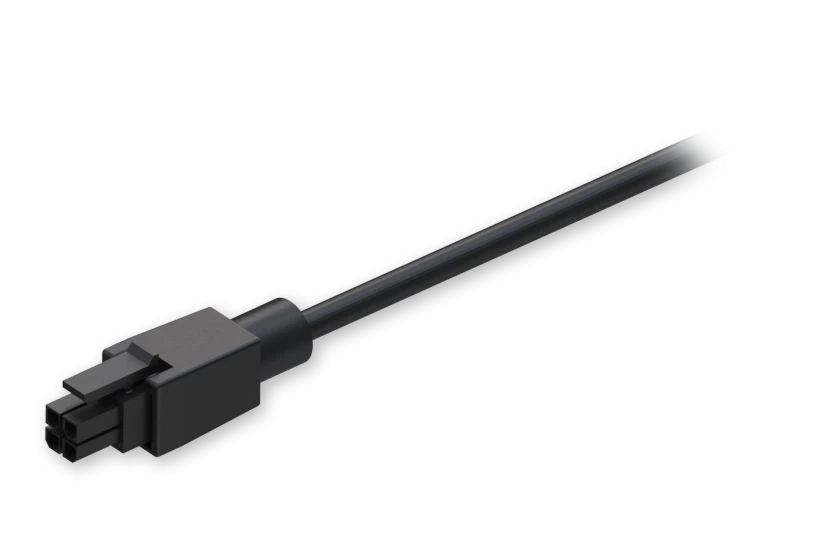 Power cable wit 4-way screw terminal